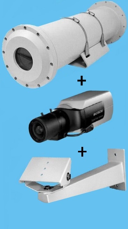 Caixa de prote��o a prova de explos�o com c�mera integrada