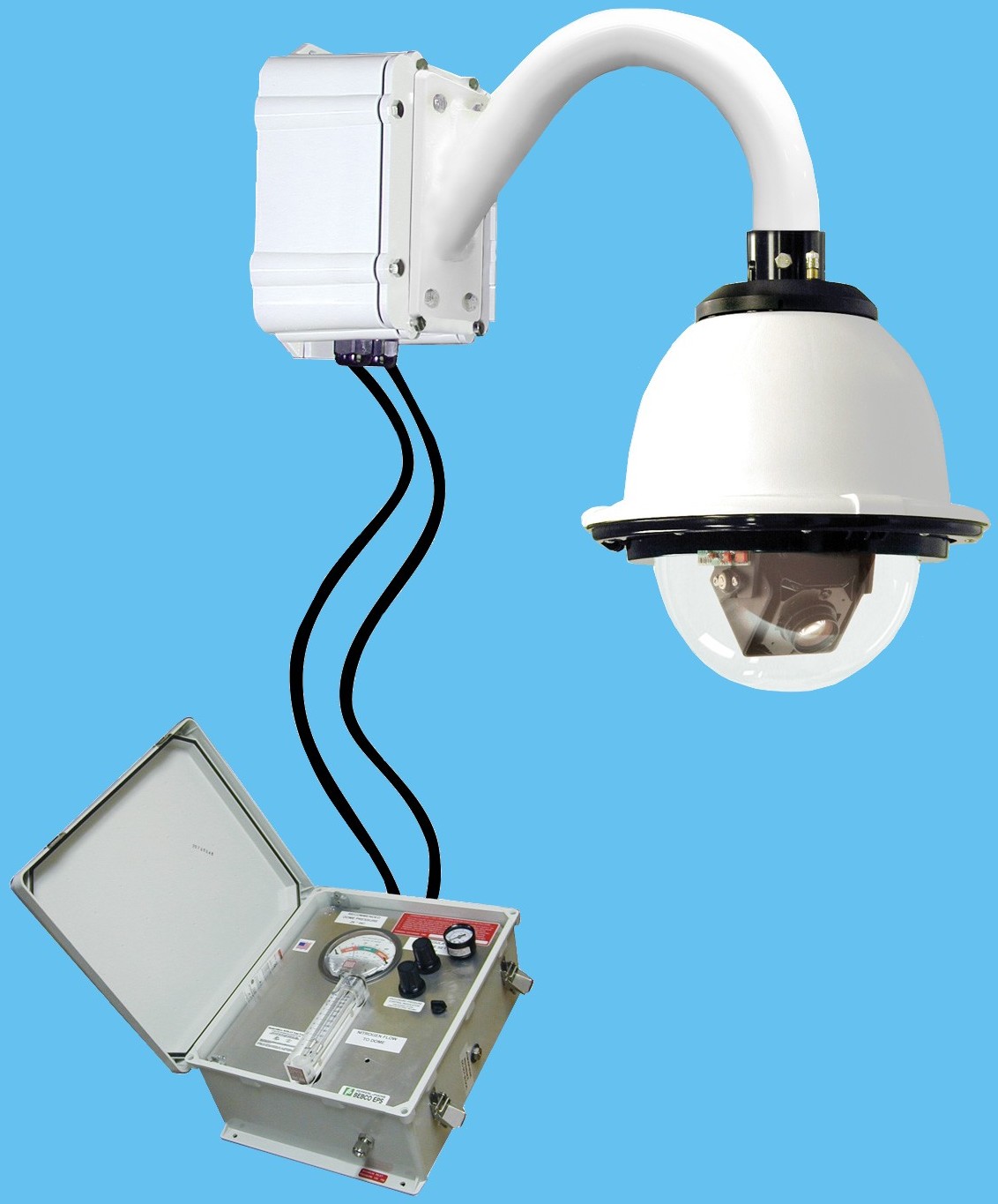 C�mera dome a prova de explos�o